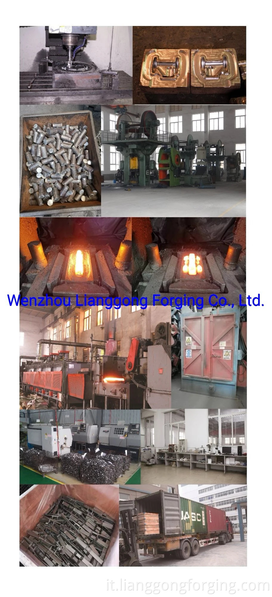 Parti personalizzate in acciaio forgiato a caldo applicato in macchinari di costruzione e agricoli